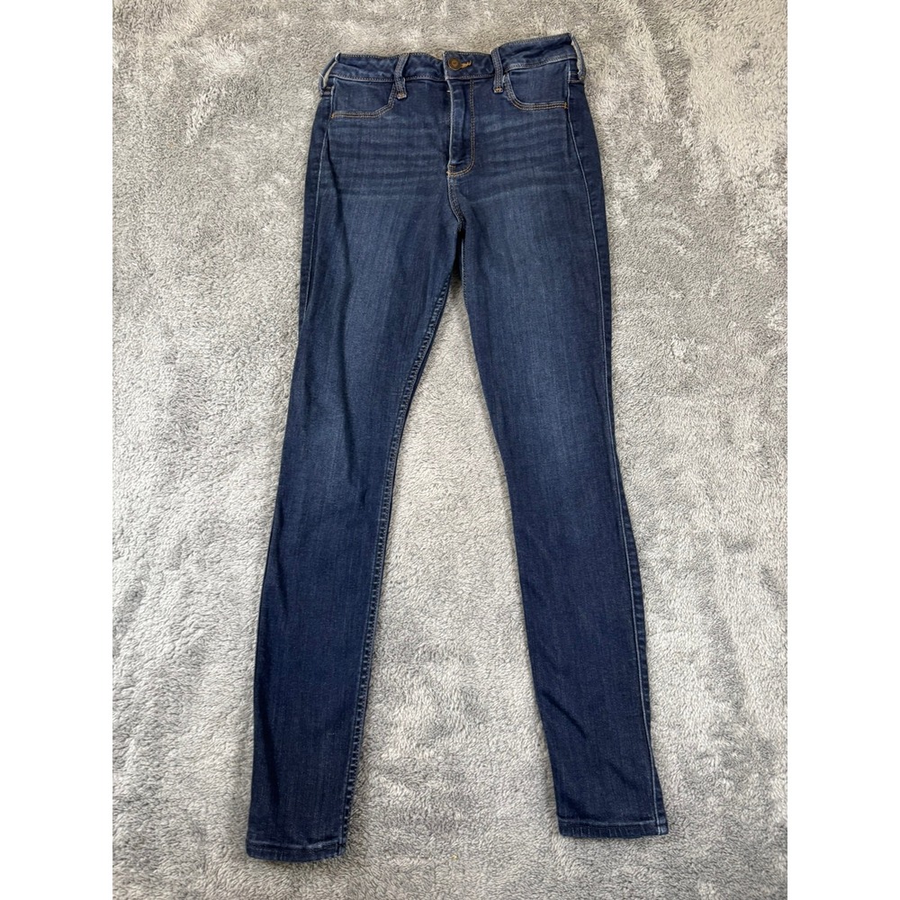 Hollister High Rise Skinny Jeans Dark Wash Denim 5R W27 L28